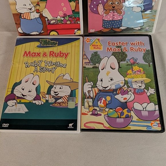 4 Max & Ruby DVDs Treehouse Nick Jr Easter Christmas Pajama Party Story Lot - Picture 3 of 12